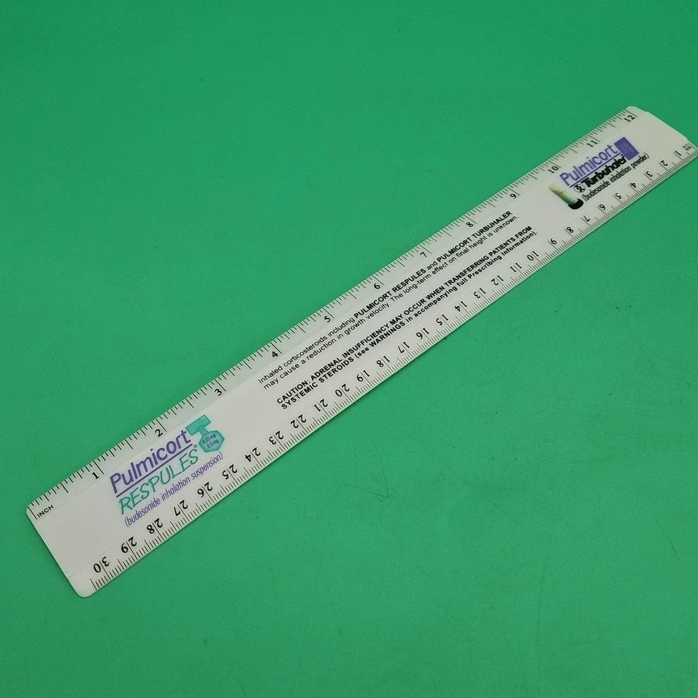 Pulmicort Pharmaceutical Drug Rep Collectible Ruler 12